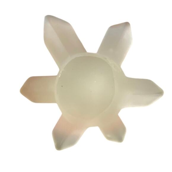 Frosted Glass Christmas Tree Figurine – 6.5” Holiday Decor - Picture 3 of 4